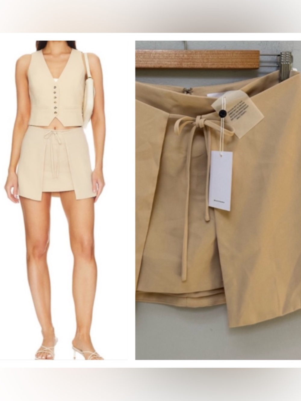 Lovers + Friends Wrap Mini Skirt NWT